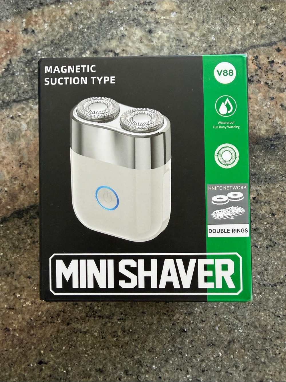 V88 Mini Electric Shaver – Waterproof Rechargeable Travel Razor